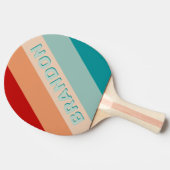 Fett gestrichen mit Name Tischtennis Schläger (Seitenansicht)
