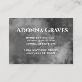 fett gestrichene Streifen in Grau und Schwarz Visitenkarte (Rückseite)