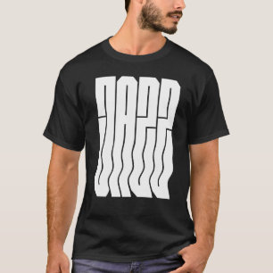 Fett gewelltes Jazz-Logodesign T-Shirt