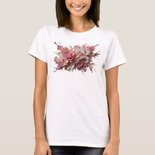 Fett Gold ABSTRACT ART Design T-Shirt