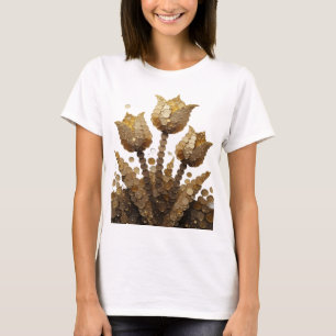 Fett Gold ABSTRACT ART Mode Druck T-Shirt
