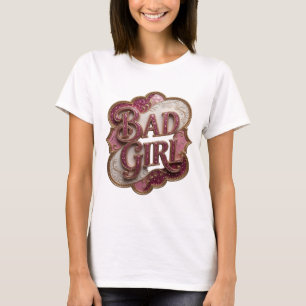 Fett Gold BAD GIRL Maßdesign T-Shirt