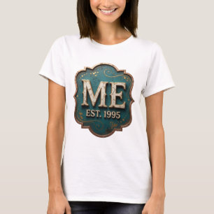 Fett Gold ME EST 1995 künstlerisches Motiv T-Shirt