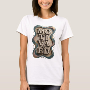 Fett Gold MOTIVIERTES Künstlerisches Motiv T-Shirt