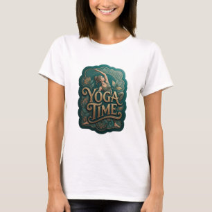 Fett Gold YOGA-ZEIT Benutzerdefiniertes T-Shirt