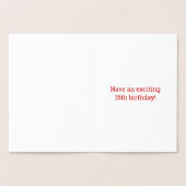 Fett, Goldfoil "16 JAHRE ALT!" Geburtskarte Folienkarte (Innenseite)