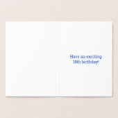 Fett, Goldfoil "18 JAHRE ALT!" Geburtskarte Folienkarte (Innenseite)