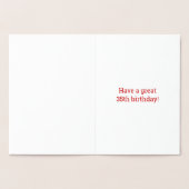 Fett, Goldfoil "35 JAHRE ALT!" Geburtskarte Folienkarte (Innenseite)