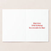 Fett, Goldfoil "59 JAHRE ALT!" Geburtskarte Folienkarte (Innenseite)