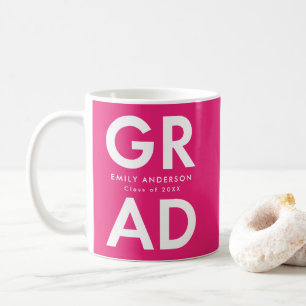Fett Grad Hot Pink Abschluss Kaffeetasse