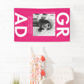 Fett Grad Hot Pink Foto Abschluss Banner (Insitu)