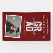 Fett-GRAD-Klasse der Foto-Graduationspartei 2025 Banner (Horizontal)