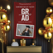 Fett-GRAD-Klasse der Foto-Graduationspartei 2025 Banner