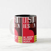 Fett-Grafikdesigner-Tasse Zweifarbige Tasse (Vorderseite Links)