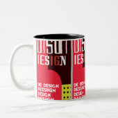 Fett-Grafikdesigner-Tasse Zweifarbige Tasse (Links)