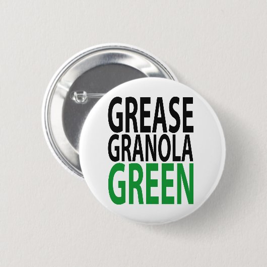 Fett, Granola, GREEN! Button (Vorne & Hinten)