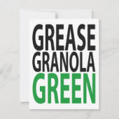 Fett, Granola, GREEN! Einladung (Vorderseite)
