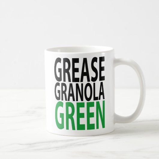 Fett, Granola, GREEN! Kaffeetasse (Rechts)