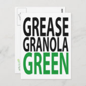 Fett, Granola, GREEN! Postkarte (Vorne/Hinten)