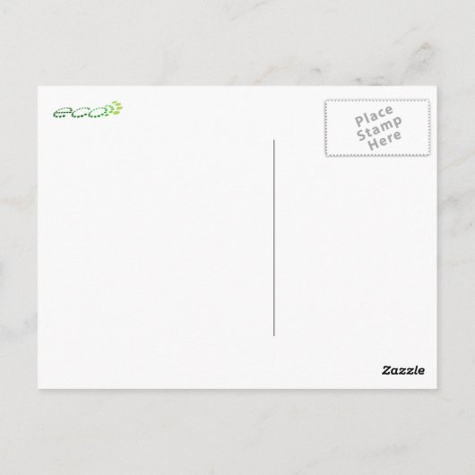 Fett, Granola, GREEN! Postkarte (Rückseite)