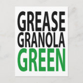 Fett, Granola, GREEN! Postkarte (Vorderseite)