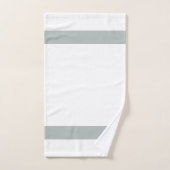 Fett grau und weiß mit optionaler Monogramm Badhandtuch Set (Handtuch)