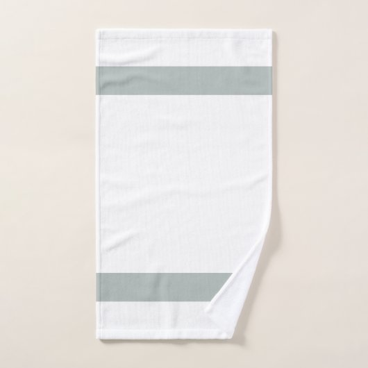 Fett grau und weiß mit optionaler Monogramm Badhandtuch Set (Handtuch)