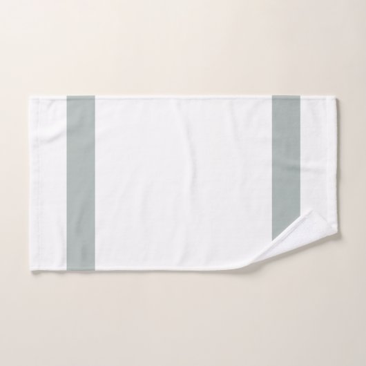 Fett grau und weiß mit optionaler Monogramm Badhandtuch Set (Handtuch)