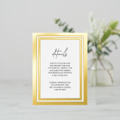 Fett grenzübergreifendes modernes Hochzeitsszenari Folie Einladungspostkarte (Stehend vorne)