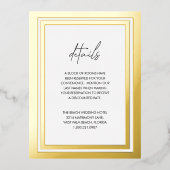 Fett grenzübergreifendes modernes Hochzeitsszenari Folie Einladungspostkarte (Vorderseite)