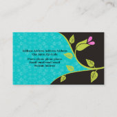 Fett große, hellrosa Visitenkarten-Vorlage für die Visitenkarte (Rückseite)