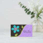 Fett große, türkisfarbene Visitenkarten-Vorlage fü Visitenkarte (Stehend Vorderseite)