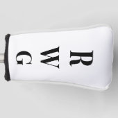 Fett Großes Monogramm Golf Headcover (Vorderseite)