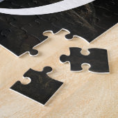 Fett großes numerisches Datum mit Foto Hintergrund Puzzle (Seite)