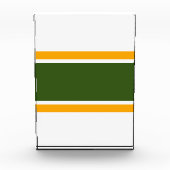 Fett-grün-gelb-weiße Streifen Fotoblock (Vorderseite)