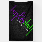 fett grün und Lila Banner (Vertikal)