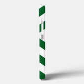 Fett grüne und weiße Chevrons Case-Mate iPhone Hülle (Rückseite / Links)