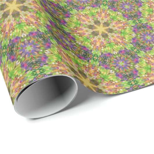 Fett grünes Abstraktes Schleifpapier Geschenkpapier (Rolleneckpunkt)