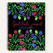 Fett handbemalte Blume Dankesblatt Notizblock (Vorderseite)