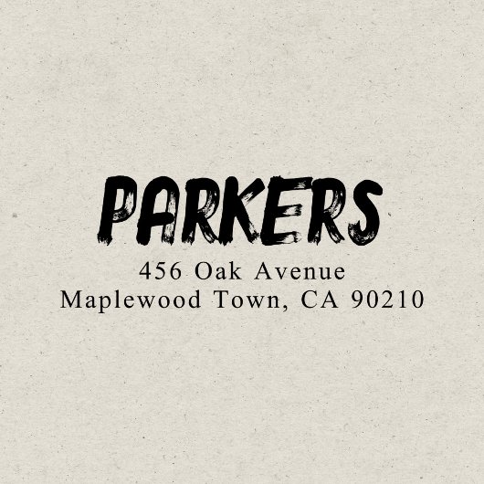 Fett handgeschriebene Brush Simple Permastempel