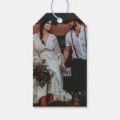 Fett handgeschriebenes sehr fröhliches Foto Geschenkanhänger (Rückseite)