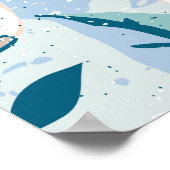 Fett handgestrichen Vintag Poster (Ecke)