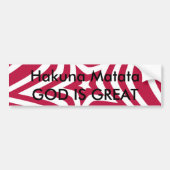 Fett & hell Rot & Weißer Stern in einem Vector-Mus Autoaufkleber (Vorne)