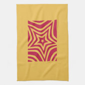 Fett & hell Rot & Weißer Stern in einem Vector-Mus Geschirrtuch (Vertikal)