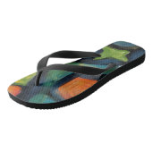 Fett-Hell- und Abstrakte Flip-Flops Badesandalen (Schrägansicht)
