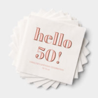Fett Helles Modernes Retro 50. Geburtstags-Roségol