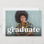 Fett hinterer horizontaler Foto-Abschluss Ankündigung (Vorderseite)