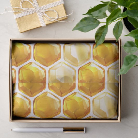 Fett Honeycomb Muster Decoupage Seidenpapier (Geschenk)