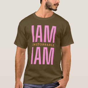 Fett Ich bin unaufhaltsam Unique Text Tshirt