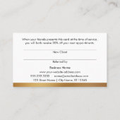 Fett Imitate Gold Foil und Black Referral Cards (Rückseite)